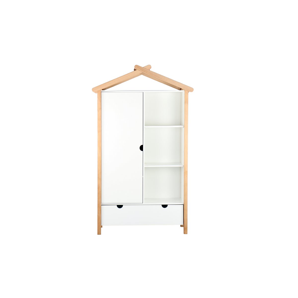 Garde-robe maison blanche avec design scandinave