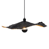 Paper Pendant Light "Paper Crazy" Ø 56 cm en papier couché en noir, socket E27, éclairage pour le salon ou le bureau