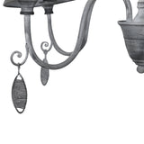 Déco couronne noire d: 55cm "Castellum"