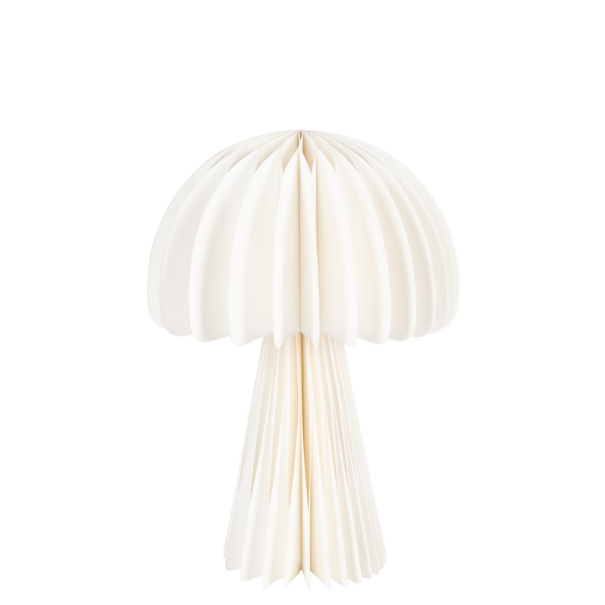 Vue latérale de l'abat-jour Mushroom pliable J-Line, mettant en valeur son design.