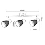 3 mur / plafond "Lindita" hors de l'illuminant