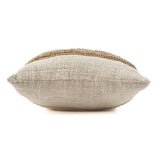 Housse de coussin Timbre en raphia naturel - vue de face