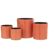 Vase J-Line Flek, céramique rose, parfait pour vos fleurs.