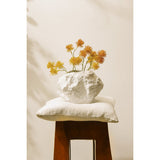 Vase en céramique w. look rock, design naturel tendance.CHU20WH