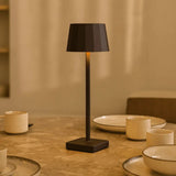 Lampe à poser rechargeable marron moka William