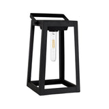 Lampe décorative LED, pour l'extérieur, décoration métal et plastique en noir, avec LED intégrée
