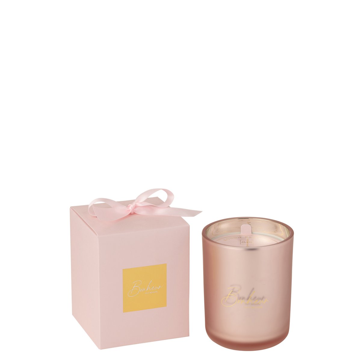 Détail de la bougie J-Line Bonheur avec parfum Sapphire Amber Tea