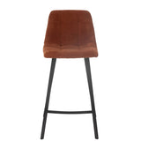 Détail du tissu polyester de la Chaise de Bar Kent J-Line