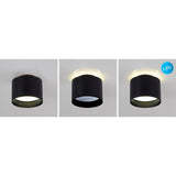 Spot LED "trios" Ø 10 cm noir, en métal et en plastique avec des LED intégrées