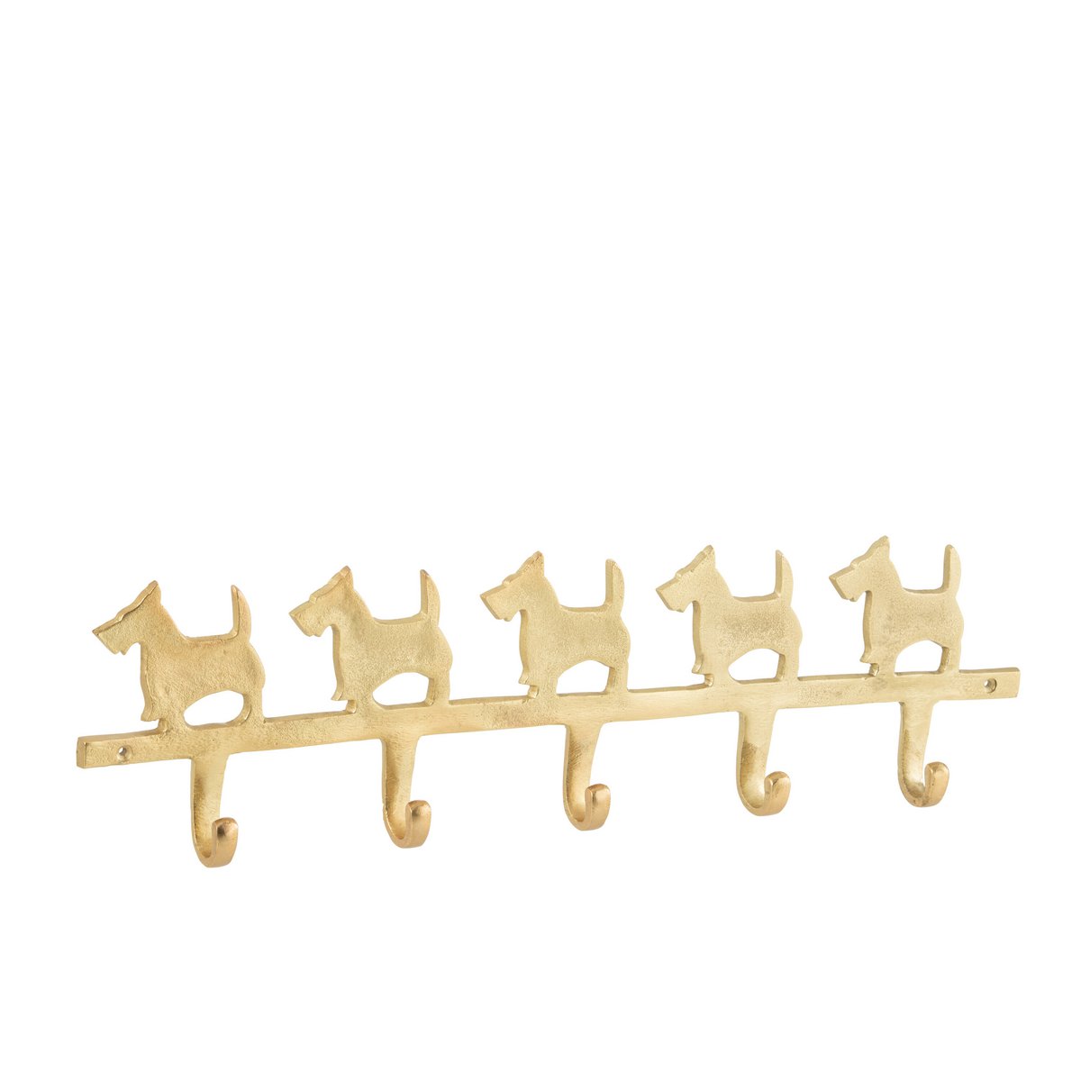 Porte-manteau pour chien J-Line en aluminium doré, design moderne et élégant