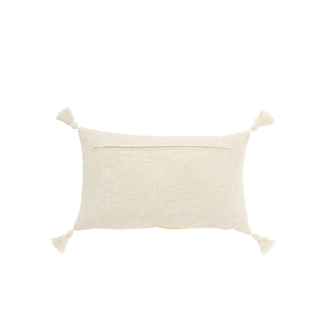 Détail du coussin J-Line Stripes montrant les textures et couleurs