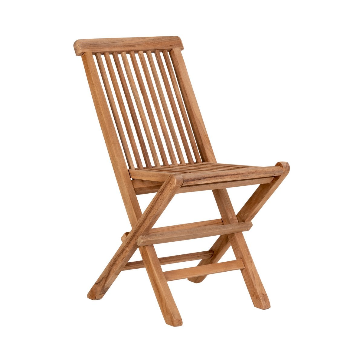 Chaise pour enfants Toledo en teck naturel, vue de face