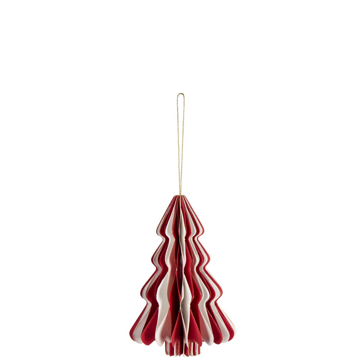 Suspension J-Line Tree Pliable en papier blanc et rouge, design élégant