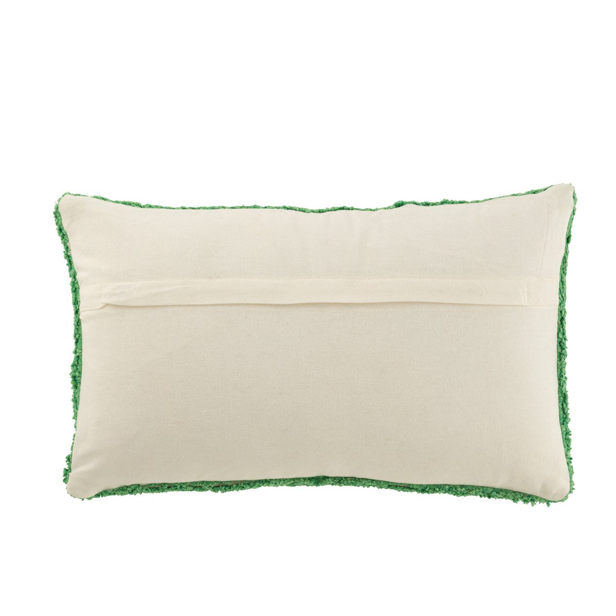 Détail du coussin Bonjour tufté montrant la texture du coton