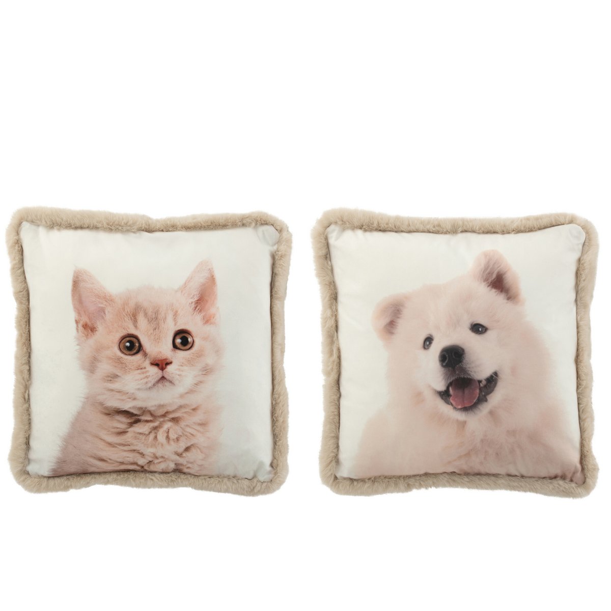 Coussin J-Line pour chien/chat, dimensions 45x45 cm, style classique.