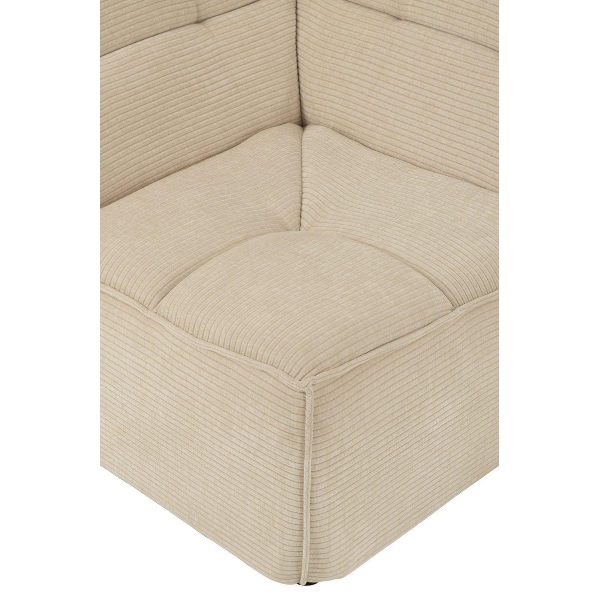 Gros plan sur le dossier de la chaise d'angle Grid J-Line