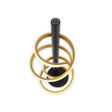 Lampe de table à LED "Belleza", lampe de table en métal moderne et en plastique en noir, or et blanc, avec des LED fermement construites, 50 cm de haut, l'éclairage pour le salon, la salle à manger, la chambre ou le bureau.