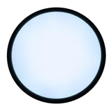 Le plafond LED "Carlo" avec RVB-Backlight, Ø de 54 cm, plafond classique moderne en plastique noir / blanc avec de nombreuses fonctions, par ex.