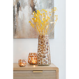 Bouquet Plume Hazentail J-Line en rotin, vue de face