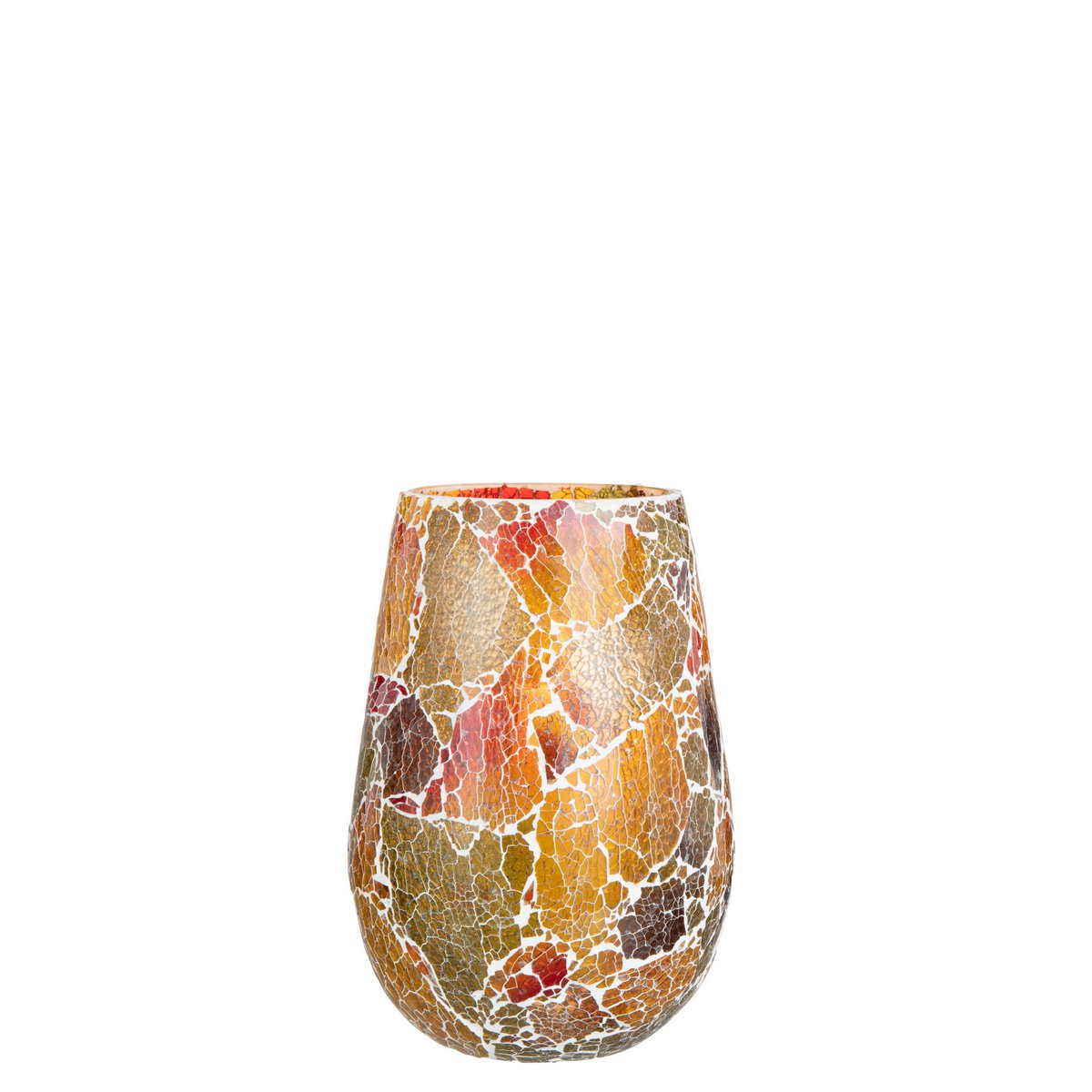 Bougeoir J-Line Liline Candlerse Sunset sur une table en bois