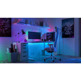 Stripe de LED-RGB Tuya avec Bluetooth, fonction, rayures, plastique, LED coloré et intégré,
