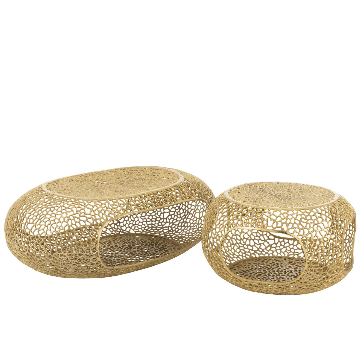 Table basse J-Line avec accessoires de décoration