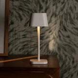 Lampe de table rechargeable blanche Ava