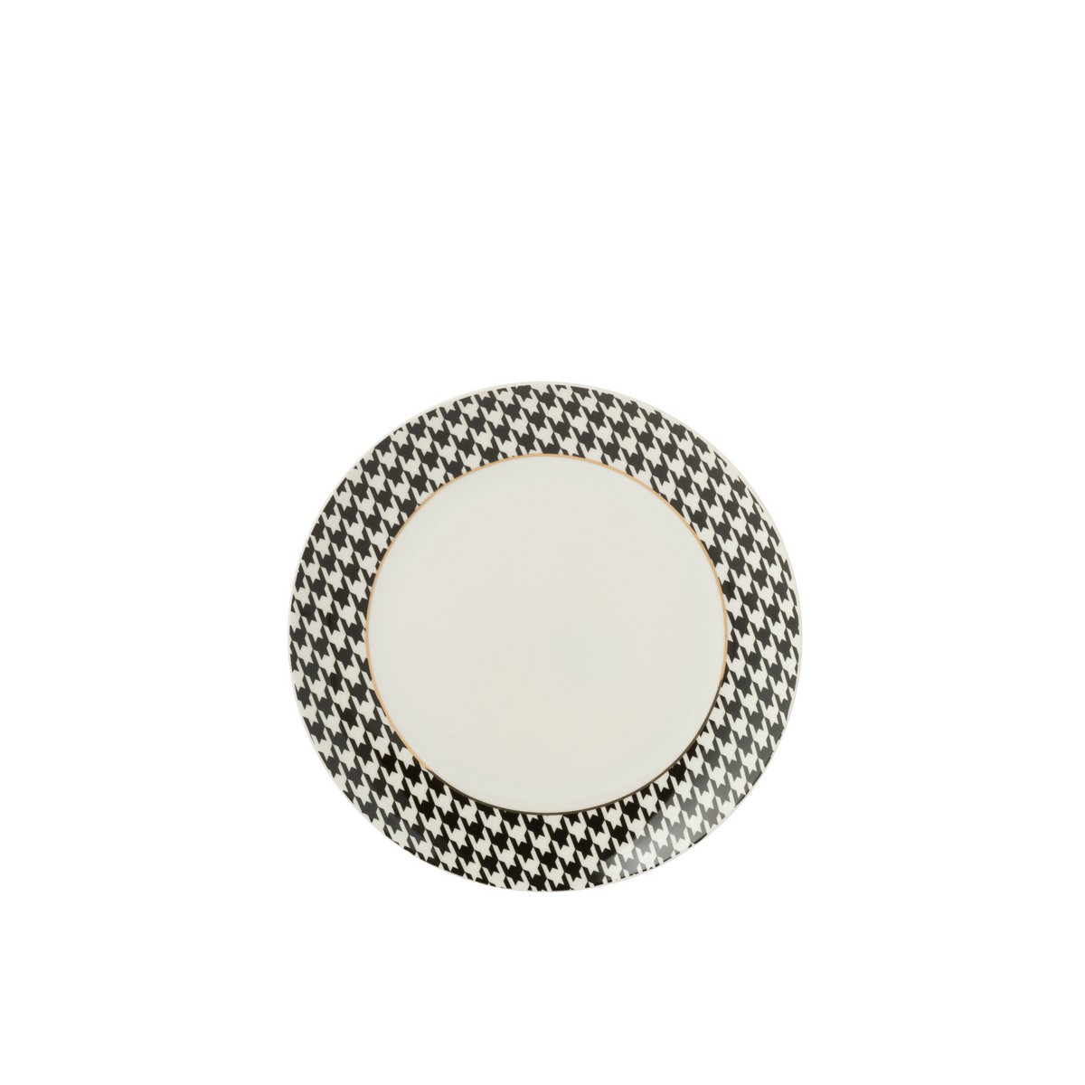 Vue de dessus de l'assiette J-Line, design contemporain et chic