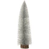 Sapin de Noël J-Line en polyrésine argentée avec paillettes