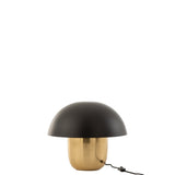 Table Champignon de lampe, intégrée dans un salon moderne