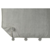 Plaid J-Line étendu, montrant les carreaux gris