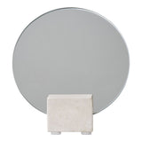 Miroir de table sur une console moderne