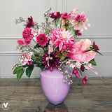 Vase en verre rose clair Tugela