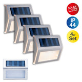 4 régler la lumière extérieure solaire LED, pour l'extérieur, la lampe murale et le plastique en acier, avec une LED intégrée