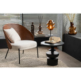 Table d'appoint J-Line Goa avec objets décoratifs