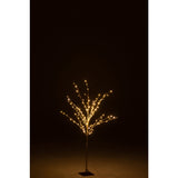 Arbre LED doré J-Line illuminé, ambiance chaleureuse