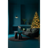 Tapis noir fait main J-Line dans un salon moderne