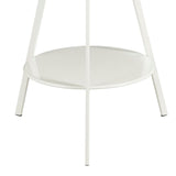 Table d'appoint d'extérieur Seattle Blanc