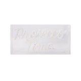 Décoration de "Time du Prosecco" LED Light pour 30 x 15 cm, en bleu et en magenta-rouge
