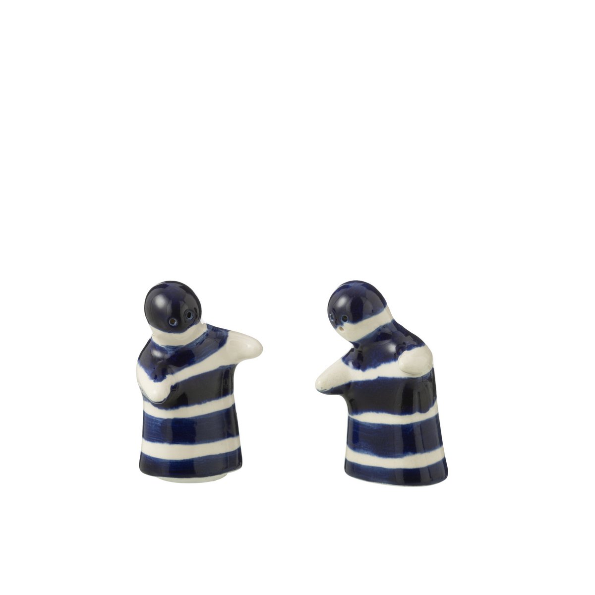 Duo de salière et poivrière J-Line Stellings sur une table élégante