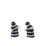 Duo de salière et poivrière J-Line Stellings sur une table élégante