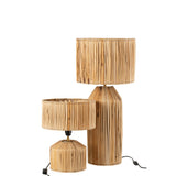 Détail du motif feuilles de bananier sur la lampe J-Line