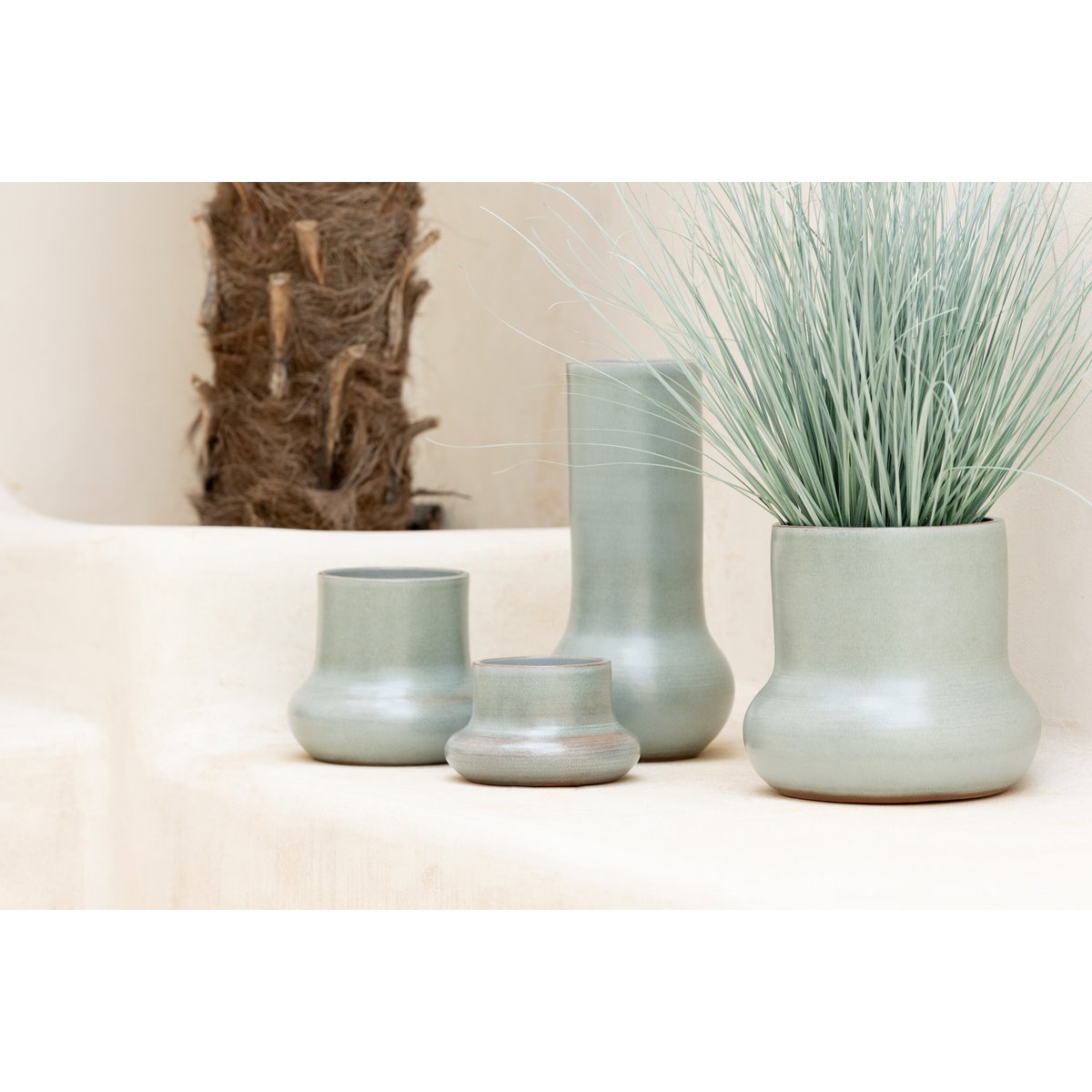 Détail du vase Organic J-Line, texture céramique