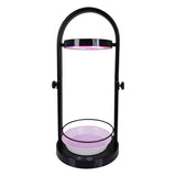LED PLANT LEAT LUMINET 53,5 cm de haut, en métal et en plastique en noir, avec LED intégrée