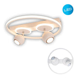 2 paliers à LED à LED "Ronda" Ø 40 cm, en métal et en plastique, blanc, gu10, taches à l'intérieur