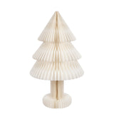 Sapin de Noël Pliable J-Line en papier blanc - détail de la texture