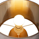 Lampe de table en céramique "Bronco", lampe de table, en céramique, beige / gris / or, avec socket E14, pour salle à manger, salon, couloir ou bureau, 39 cm de haut