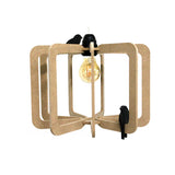 Suspension Design bois D30cm BIRD kit cable noir
