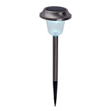 6 Set LED LED Light Light "Gustav" avec broche moulue, acier inoxydable et acrylique, avec des LED fermement construites en blanc froid, 39 cm de haut