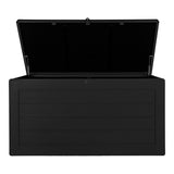 Dubrovnik Cushion Box en plastique noir, vue latérale